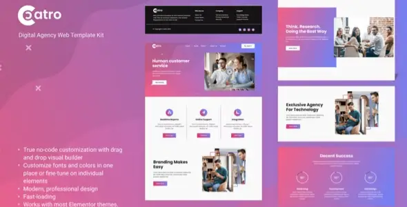 Coatro – Digital Agency Elementor Template Kit